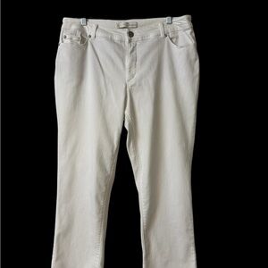 C Est 1946 Denim White Crop Jeans